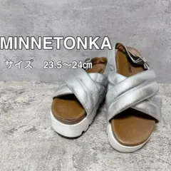 MINNETONKA ミネトンカ クロスベルト パフィーサンダル 23.5cm