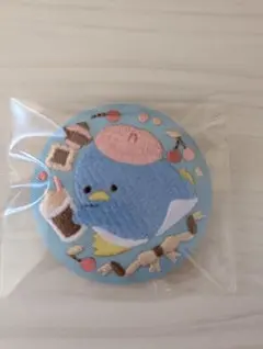 サンリオキャラクターズ　刺繍缶バッジ　タキシードサム　新品未使用