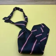 子供用 黒と赤ストライプネクタイ キッズ フォーマル 卒園 卒業