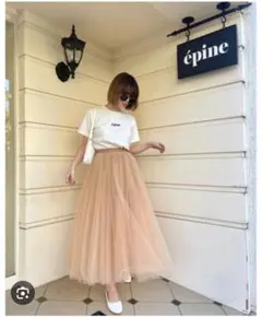épineエピヌ3tulle volume skirt フレアロングスカートのサムネイル