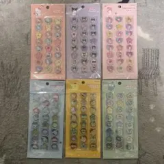 サンリオ　おはじきふうシール　コンプセット