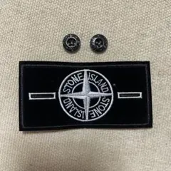 STONE ISLAND ロゴ刺繍ワッペンとボタンセット