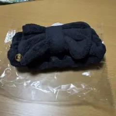 黒リボン付きタオル生地ヘアバンドRAMPAGE