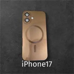 マグセーフ　iPhone17 スマホケース　ブラウン　レンズ保護　軽量　新品