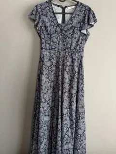 FRAY I.D ネイビー フラワープリント ワンピース サイズ0