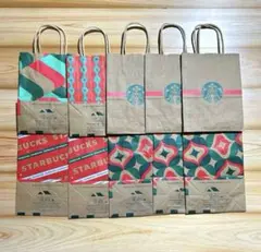 Starbucks 歴代 クリスマスデザイン ショッパー　10枚セット