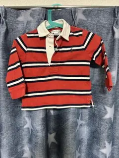 Ralph Lauren 赤ストライプ ポロシャツ 12m