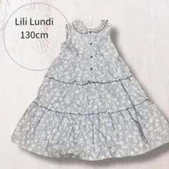 Lili Lundi ワンピース 130cm 花柄 ノースリーブのサムネイル