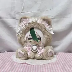 ハンドメイド 着ぐるみ おすわりぬい服 推し活 桃色 茶色 d432