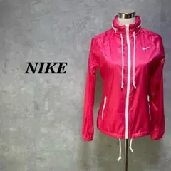 NIKE ウィンドブレーカー ロゴ ジップアップ ピンク M 3440