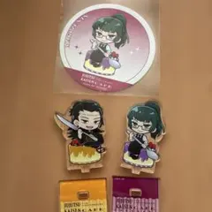 呪術廻戦カフェ 5周年記念 ミニキャラアクリルスタンド2種　コースターセット