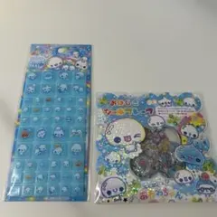 ぷくぷくあわわちゃん　おはじきシール　タイルシール