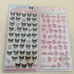 正規品　サンリオ　ボンボンドロップシールミニ　マイメロ　クロミ　セット