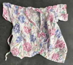 ロンパース浴衣　ロンパース甚平　あじさい　紫陽花　60 ロンパース
