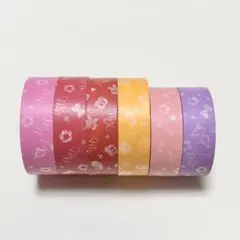 ディズニー マスキングテープ パーツ柄？ 中古 6本セット