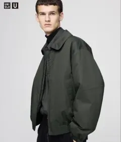 UNIQLO U パフテックショートブルゾン M オリーブ
