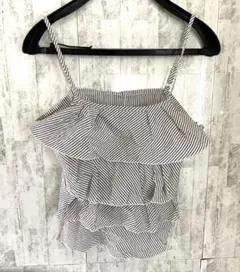 ROPE キャミソール　ジレ　ボーダー　綿100%のサムネイル