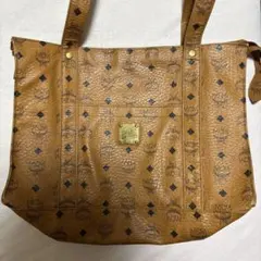 極美品】MCM ヴィセトス トートバッグ ボストン 大容量 総柄 ブラウン