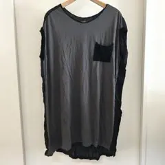 グレー ノースリーブ ミニワンピース ポケット付きFのサムネイル