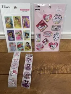 セリア　101匹わんちゃんウォーターシール　Disney 3Dシール