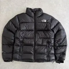 ノースフェイス 700フィル ダウンジャケット 刺繍ロゴ 古着