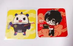 ペルソナ 壱角家コラボ コースター P5 ジョーカー 雨宮蓮 P4 クマ