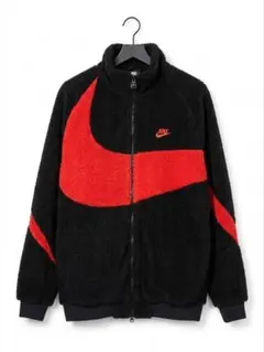 ナイキ スウッシュ フルジップ リバーシブル ボア フリース ジャケット