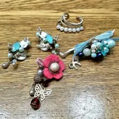 ハンドメイド☆イヤーカフ（イヤークリップ）　セット