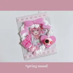 A222 ホイップデコ トレカケース 硬質ケースデコ ピンク ハート チョコ