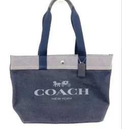 【極美品】COACH コーチ デニムトートバッグ トートバッグ