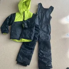 Columbia スキーウェア ジャケットとオーバーオール XXS 黒/黄緑