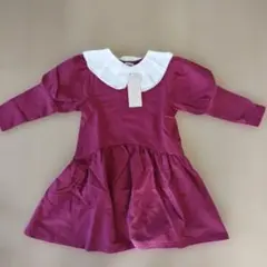 新品　プティマイン　ワンピース　110