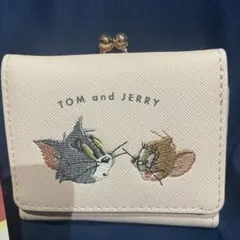 トムとジェリー がま口三つ折り財布