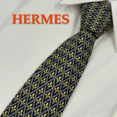 ✨️美品✨️ HERMES エルメス ネクタイ ハイブランド ダイヤ 総柄
