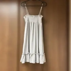 RAY BEAMS キャミワンピース ミニ丈　グレー