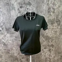 ✨FILA✨フィラ♡半袖Tシャツ♡スポーツウェア♡トレーニングウェア♡黒(M)