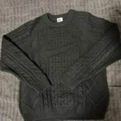 Nike ブラック ケーブルニット セーター M