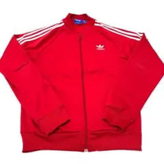 古着 adidas アディダス トラックジャケット レッド ファイヤーバード