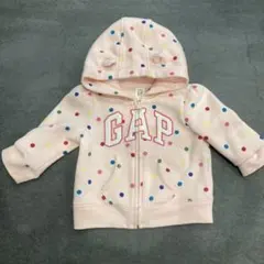 GAP 水玉模様 フード付きパーカー 12-18ヶ月
