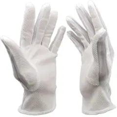 静電気防止手袋 滑り止め付き 電子機器用 グローブ 5点セット ホワイト