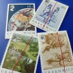 10052 外国切手 イギリス 1984年 グリニッジ本初子午線制定100周年