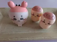 【ちいかわ】古本屋 カニちゃん グッズ3点セット（フィギュア・クーナッツ）