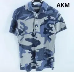 ☆ AKM エーケーエム カモフラ 半袖ポロシャツ