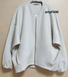 anyFAM オフホワイト ジップアップブルゾントレーナーのサムネイル