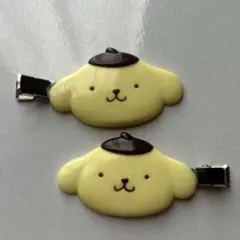 ポムポムプリン ヘアクリップ 2個のサムネイル