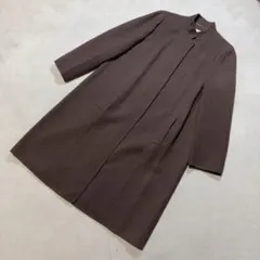 【jun ashida】美品 ノーカラーウールコート イタリア製 XL