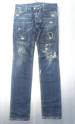 ディースクエアード2 ストレッチスリムテーパード　ダメージ加工