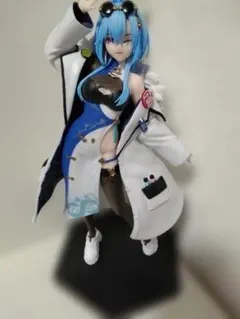 カスタムドール 青い髪 白いコート