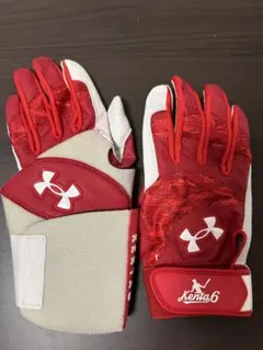 Under Armour KENTAB6 バッティング用手袋 レッド