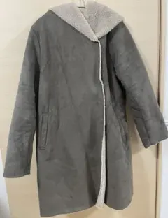 LEPSIM フード付ムートンコート L オリーブブラウン